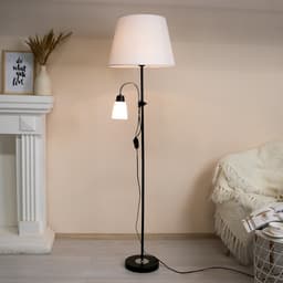 Торшер 19030/2BK, E27, 40 Вт, чёрный, 41×41×180 см