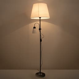 Торшер 19030/2BK, E27, 40 Вт, чёрный, 41×41×180 см