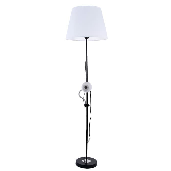 Торшер 19030/2BK, E27, 40 Вт, чёрный, 41×41×180 см