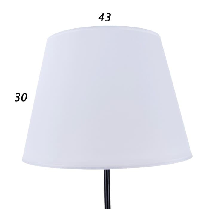 Торшер 19030/2BK, E27, 40 Вт, чёрный, 41×41×180 см