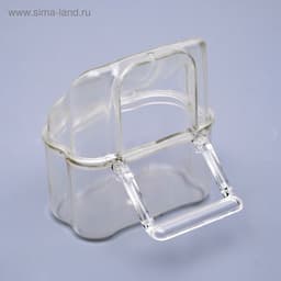 Кормушка для птиц, 6.7×6.2×8 см, внешняя, пластик, прозрачная