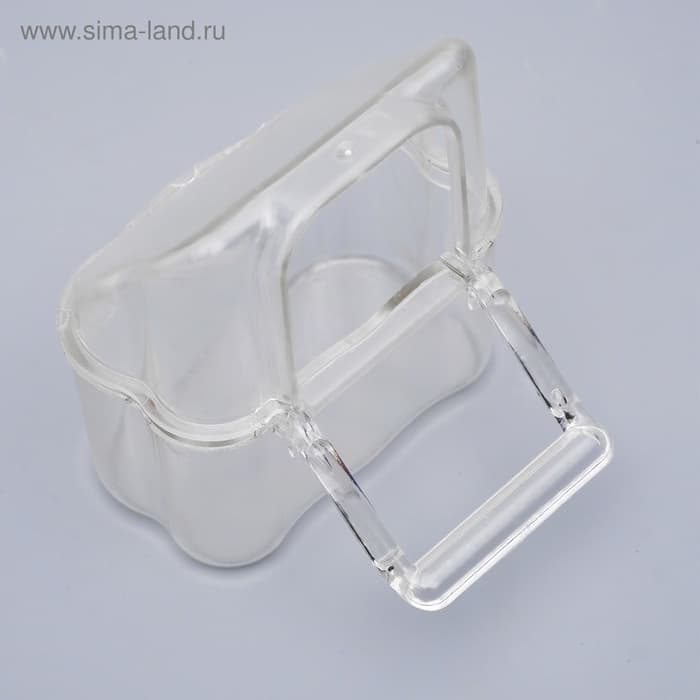 Кормушка для птиц, 6.7×6.2×8 см, внешняя, пластик, прозрачная