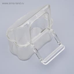 Кормушка для птиц, 6.7×6.2×8 см, внешняя, пластик, прозрачная