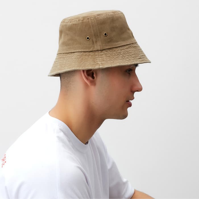 Панама однотонная унисекс MINAKU, цвет бежевый, размер 56-58, твил