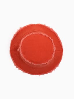 Панама женская джинсовая MINAKU с необработанными краями, оранжевая, размер 56-58