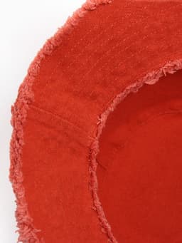 Панама женская джинсовая MINAKU с необработанными краями, оранжевая, размер 56-58