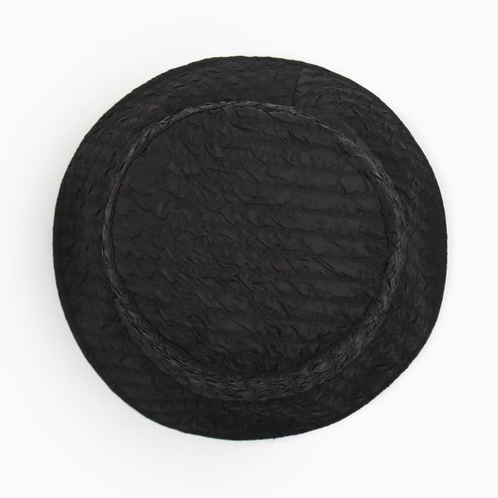 Панама женская однотонная MINAKU, чёрная, размер 56-58, ткань плащёвая