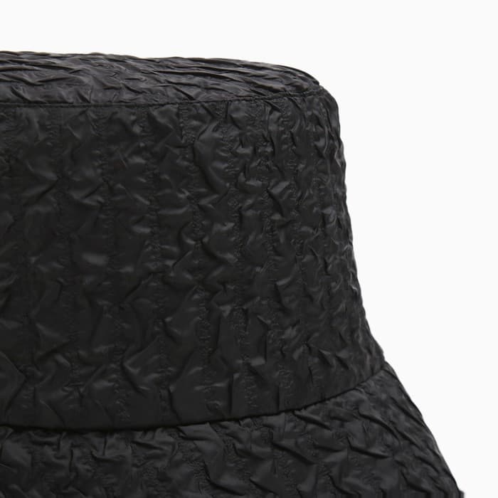 Панама женская однотонная MINAKU, чёрная, размер 56-58, ткань плащёвая