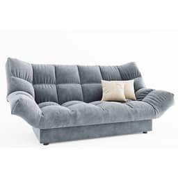 Диван прямой «Клик кляк», механизм книжка, спальное место 1350×2080 мм, цвет селфи 15 / подушки селфи 01