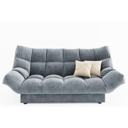 Диван прямой «Клик кляк», механизм книжка, спальное место 1350×2080 мм, цвет селфи 15 / подушки селфи 01