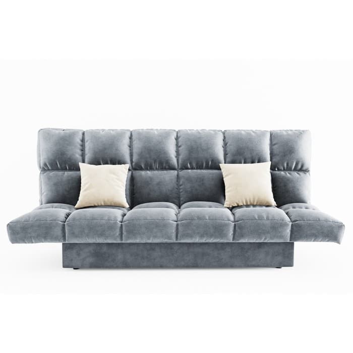 Диван прямой «Клик кляк», механизм книжка, спальное место 1350×2080 мм, цвет селфи 15 / подушки селфи 01