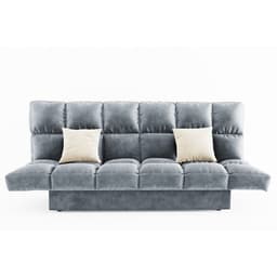 Диван прямой «Клик кляк», механизм книжка, спальное место 1350×2080 мм, цвет селфи 15 / подушки селфи 01