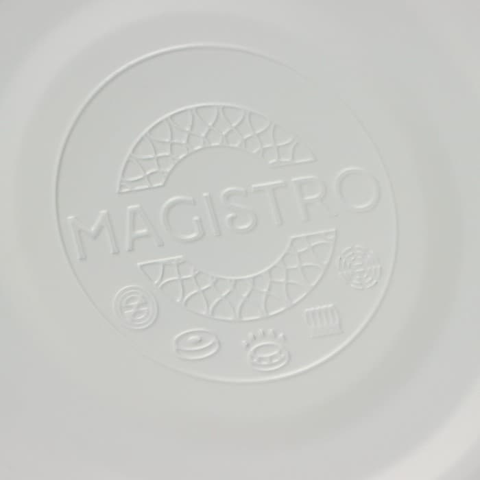 Чайник Magistro Glow, 3 л, со свистком, ручка софт тач, индукция, нержавеющая сталь, белый