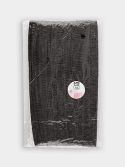 Лента декоративная с квадратными пайетками, 2.5 см, 9±0.5 м, чёрная