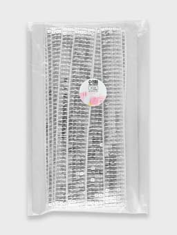 Лента декоративная с квадратными пайетками, 2.5 см, 9±0.5 м, цвет серебряный