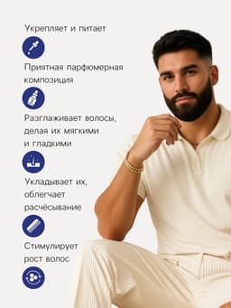 Шампунь для бороды и усов, 60 мл