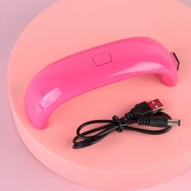 Маникюрная лампа для сушки ногтей, 9 Вт, USB, розовая