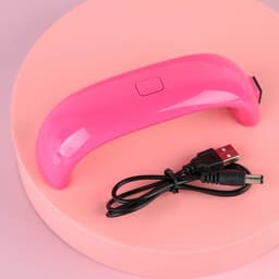 Маникюрная лампа для сушки ногтей, 9 Вт, USB, розовая