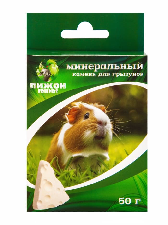Минеральный камень для грызунов «Пижон», сыр, 50 г
