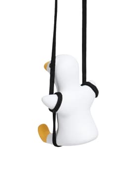 Подвес автомобильный, на зеркало «Утка» высота 6 см, шнурок 50 см