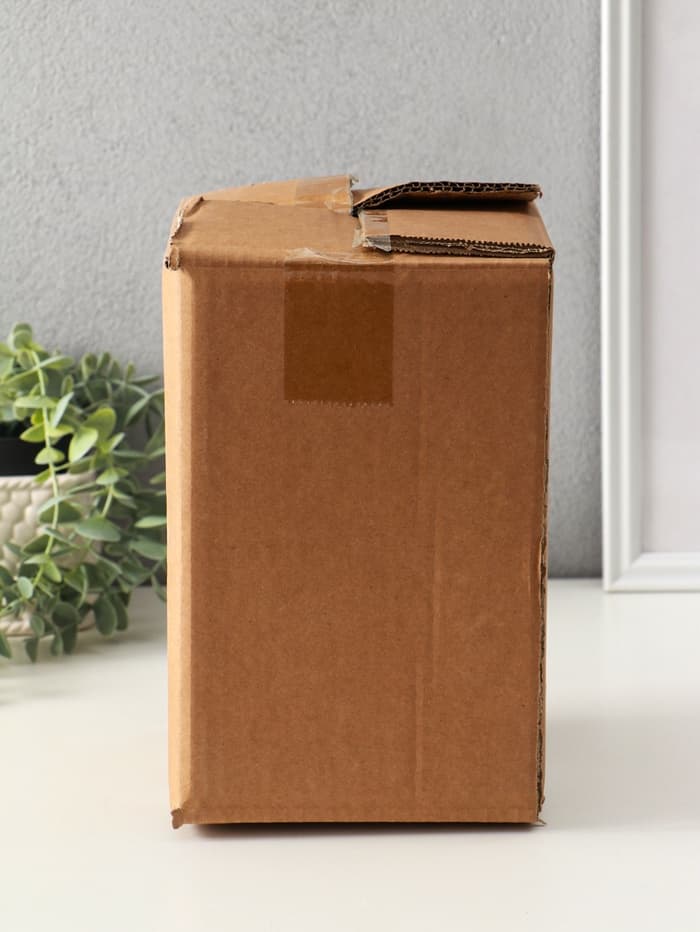 Шкатулка - салфетница «Золотые грани», стекло, 11.8×10.3×19.2 см