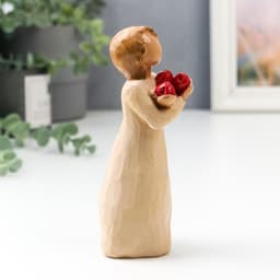 Фигурка полистоун «Девушка с яблоками», 13×4.5×4.5 см