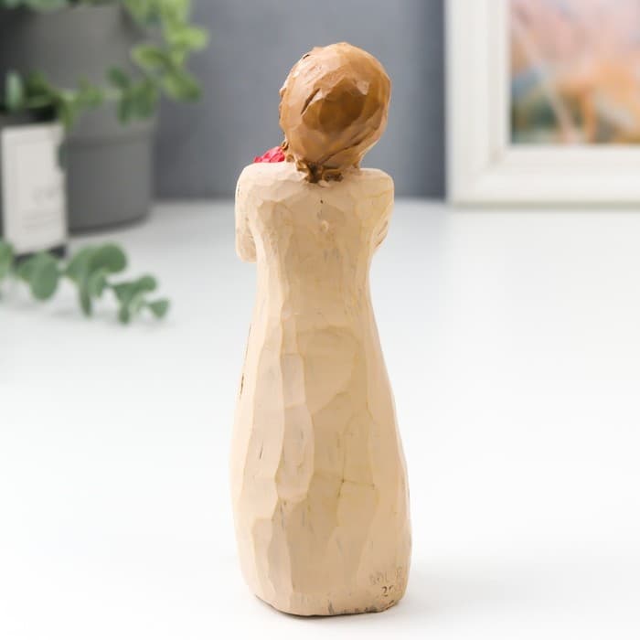 Фигурка полистоун «Девушка с яблоками», 13×4.5×4.5 см