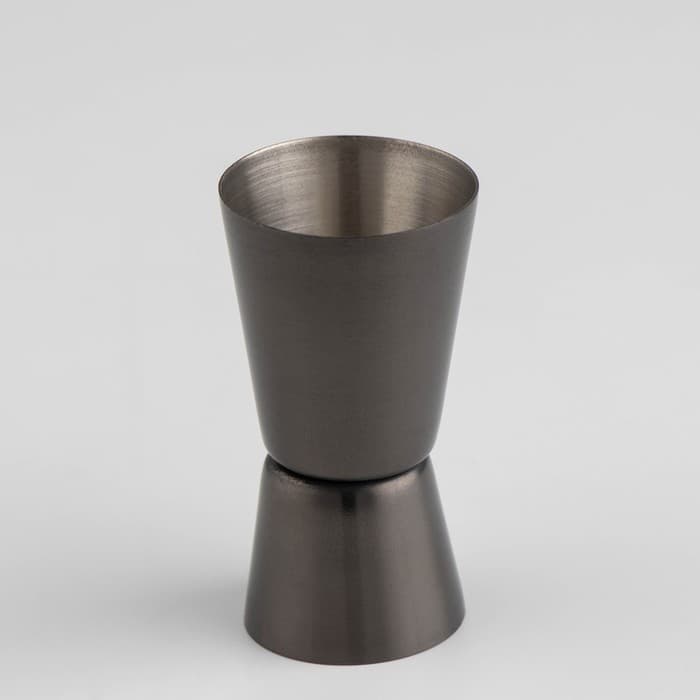 Джиггер Доляна «Металлик», 15/30 мл, нержавеющая сталь, тёмно-серый