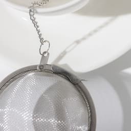 Ситечко для чая Доляна, d=7 см, нержавеющая сталь, серебристое