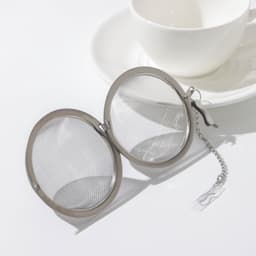 Ситечко для чая Доляна, d=7 см, нержавеющая сталь, серебристое