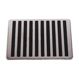 Накладка-подпятник для автоковрика, 24×16, металлическая с креплением