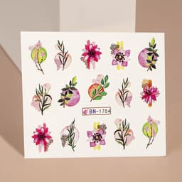 Слайдеры для ногтей «Японская сакура», разноцветные