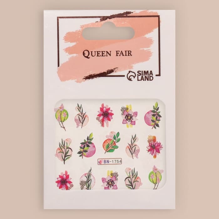 Слайдеры для ногтей «Японская сакура», разноцветные