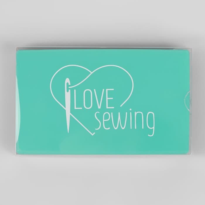 Игольница магнитная, 11×6.5 см, надпись МИКС, бирюзовая