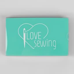 Игольница магнитная, 11×6.5 см, надпись МИКС, бирюзовая