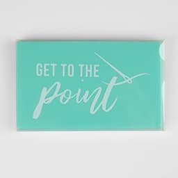 Игольница магнитная, 11×6.5 см, надпись МИКС, бирюзовая