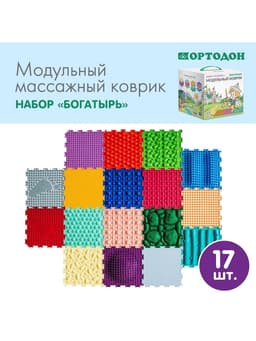 Модульный массажный коврик ОРТОДОН, набор «Богатырь»