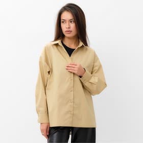 Рубашка женская MIST: Classic Collection, размер 46, бежевая