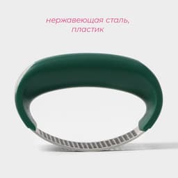 Пресс для чеснока Доляна «Эсмиральда», нержавеющая сталь, зелёный