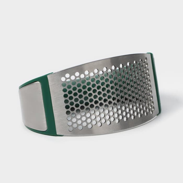 Пресс для чеснока Доляна «Эсмиральда», нержавеющая сталь, зелёный