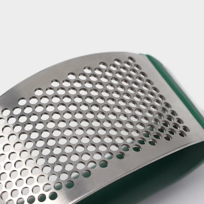 Пресс для чеснока Доляна «Эсмиральда», нержавеющая сталь, зелёный