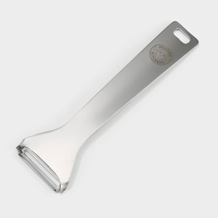 Овощечистка Доляна Zero, 19 см, нержавеющая сталь, серебристая