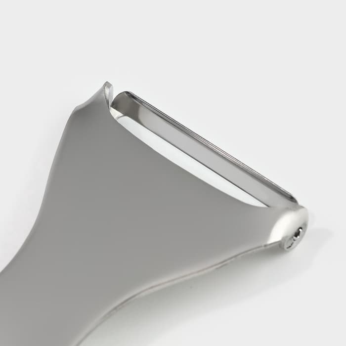 Овощечистка Доляна Zero, 19 см, нержавеющая сталь, серебристая