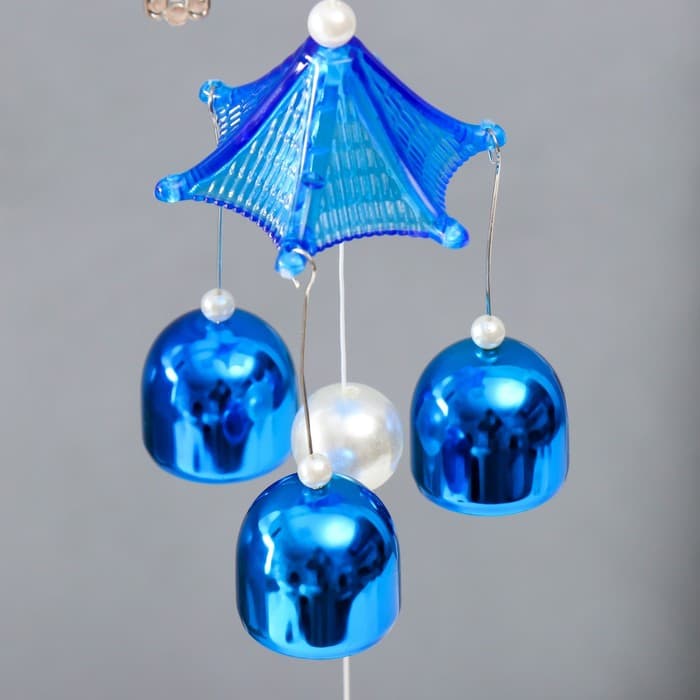 Музыка ветра металл «Рука Фатимы», от сглаза, 3 колокольчика, 52×6 см