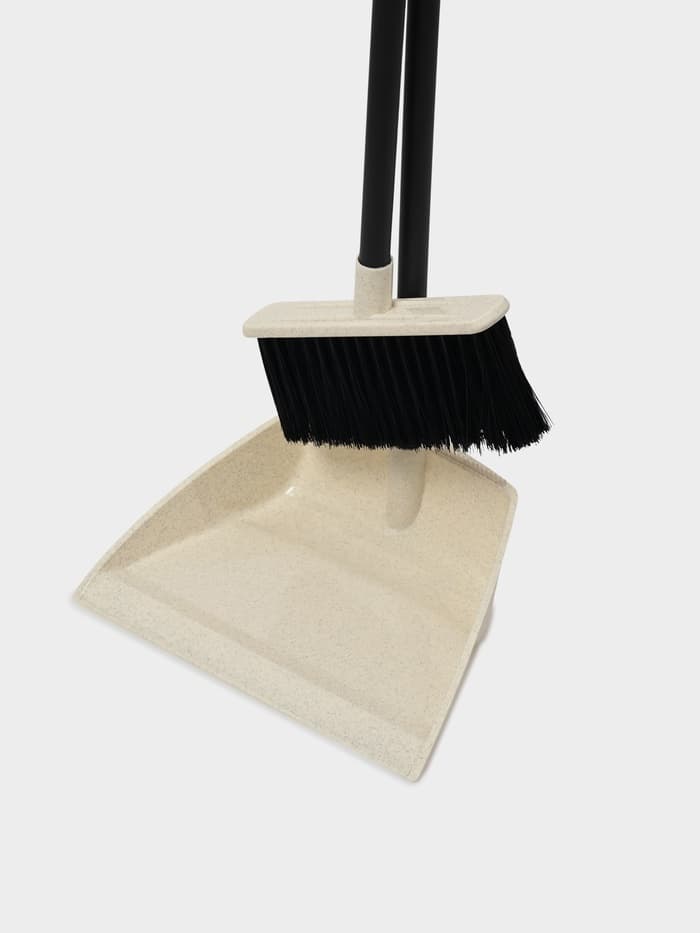 Щётка для пола c совком Malta, бежевый