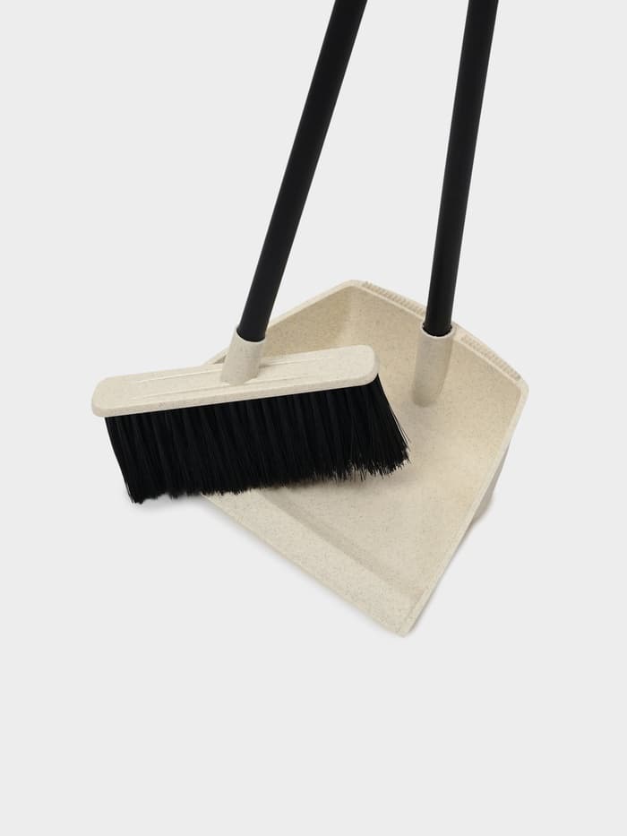 Щётка для пола c совком Malta, бежевый