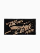 Полотенце махровое «Этель» Street racing, 70×130 см, хлопок 100%, чёрно-золотое