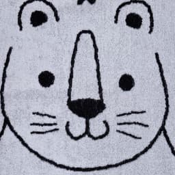 Полотенце махровое «Этель.Тигруля», 70×130 см, хлопок 100%, чёрно-белое