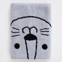 Полотенце махровое «Этель.Тигруля», 70×130 см, хлопок 100%, чёрно-белое