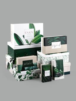 Набор коробок 10 в 1, упаковка подарочная, «GREEN», 12×7×4 - 32.5×20×12.5 см